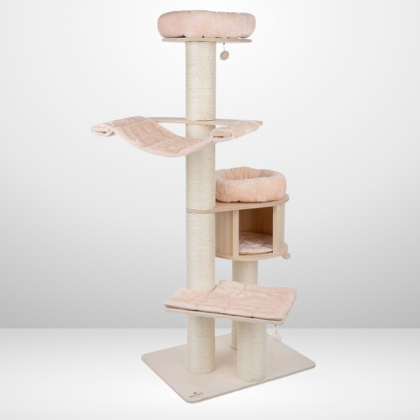 Alvi Cat Tree 56.3" Ultimate Tall Plush Sisal Scratcher