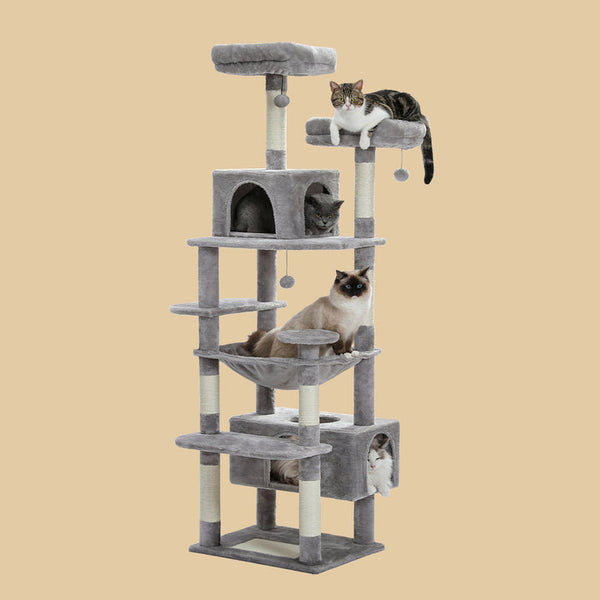 Alvi Cat Tree 72-Inch Giant Indoor Plush Cat Tree