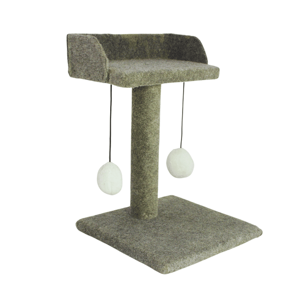 Minimalist Elegance - Plush Single Pole Cat Scratching Post